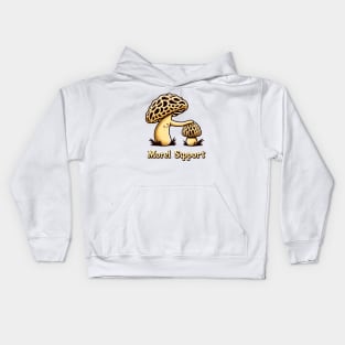 Morel Support, Morel Mushrooms, Mycology Mycologist Kids Hoodie